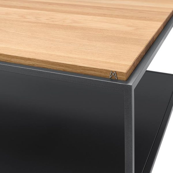 wysoka jakość wykonania detali stolika kawowego brick w nowoczesnym stylu
