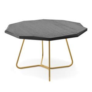 czarny złoty stolik kawowy design