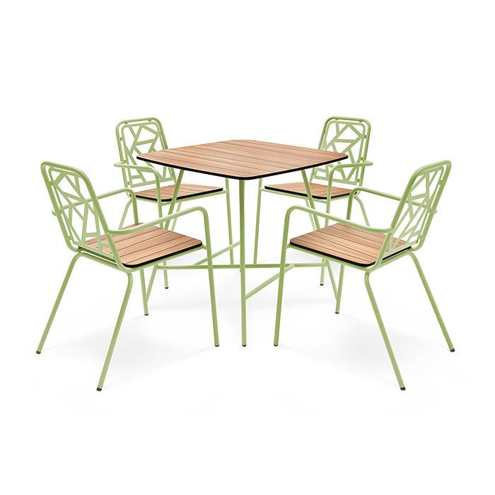 zestaw ogrodowy stół cztery krzesła